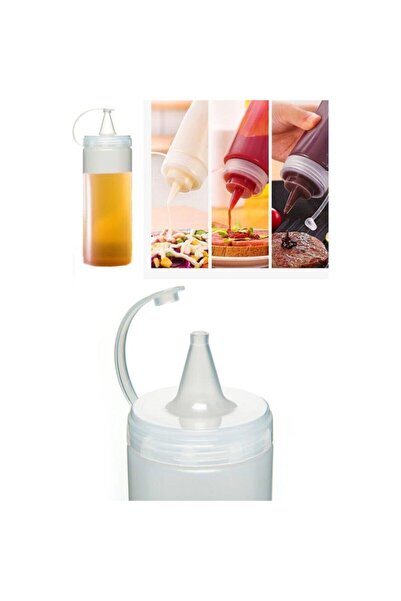 Amentes Plastic Oil Sauce Bottle 750 ml Transparent Oil Pot Bottle Plastic