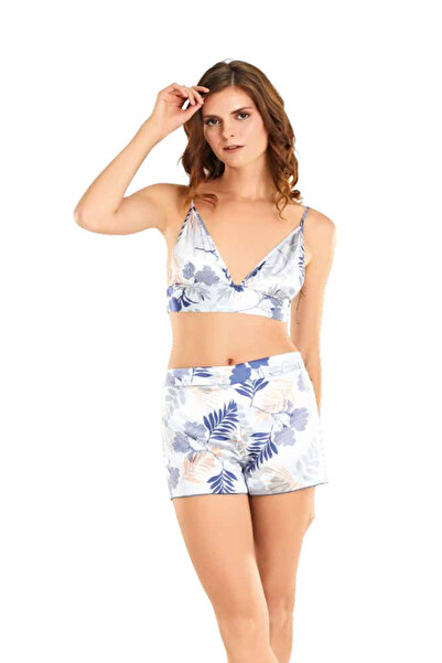 Talya Underwear Moongirl Satin Nightgown Set with Shorts