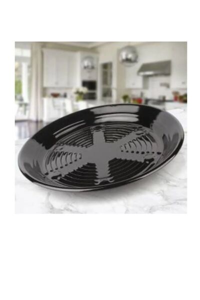 comerciante Enamel Pancake Pan 24 cm Kestanematik Stovetop Eggplant Pepper Pa...