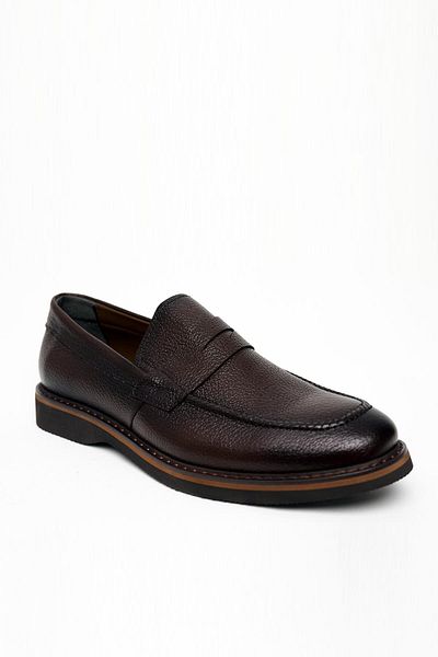 Morven Men's Brown Seasonal Analine Eva Sole Shoes