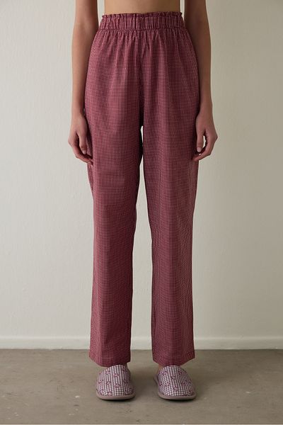 Penti Burgundy Freya Plaid Pajama Bottoms