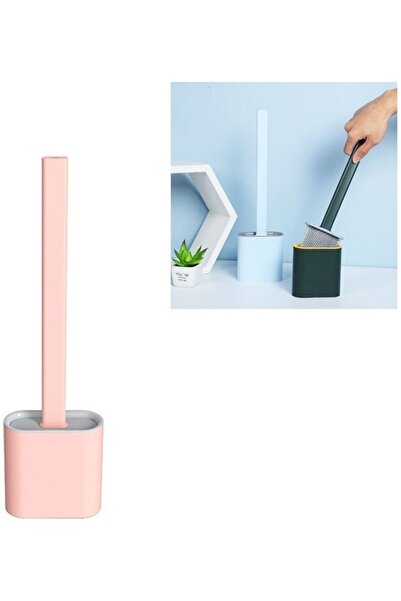 fun zone فرشاة المرحاض ذات المقبض الطويل المصنوعة من المطاط الناعم للاستخدام ...