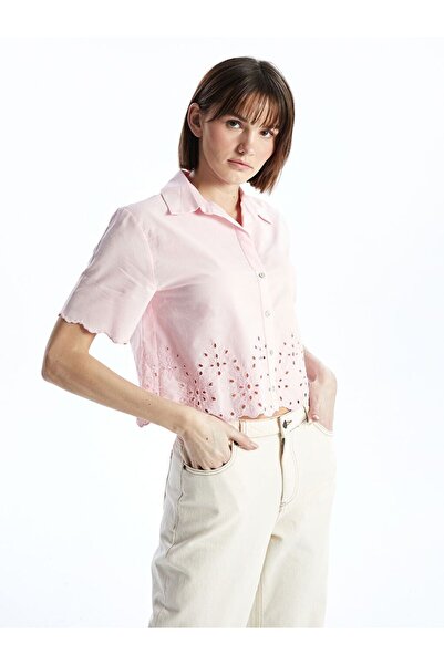 LC Waikiki Openwork Poplin Women's Shirt