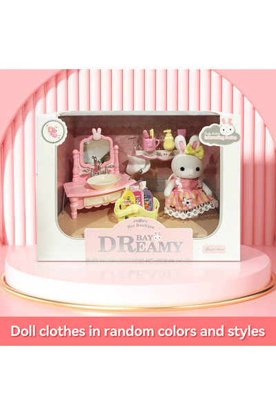 Choice1 Wash gargle Little Rabbit Dress Girl Cute Simulation Scene Toy Playing House Children's Birthday Gif