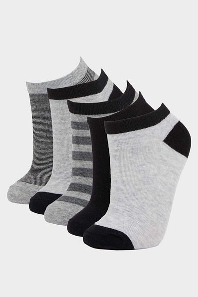 DeFacto Boy's 5-Piece Cotton Booties Socks F4712A8Ns