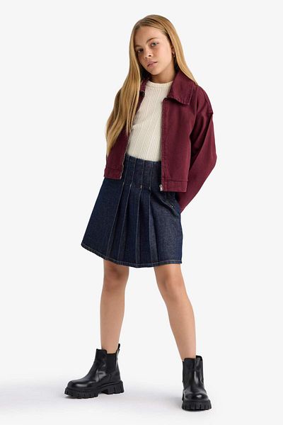 DeFacto Girls Pleated School Skirt F7526A825Au