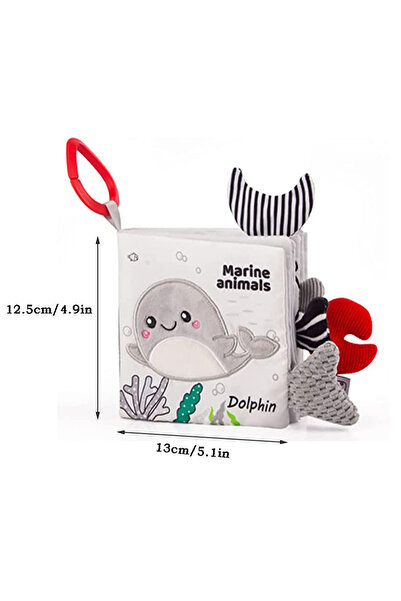 Choice1 كتاب Ocean 967 Soft Baby Books ثلاثي الأبعاد Touch Feel High Contrast...