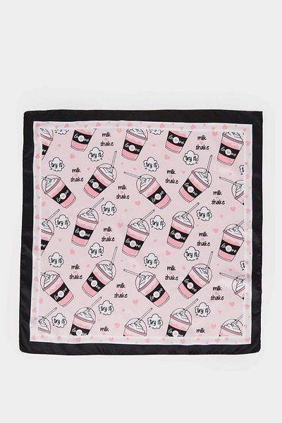 DeFacto Girl's Patterned Satin Scarf G0352A8Ns