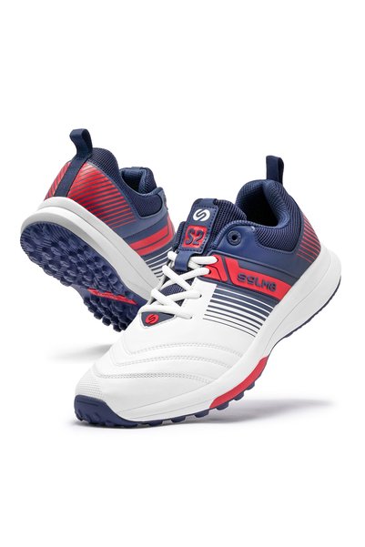SOLM8 S2 Cricket Shoes - Advanced Grip Rubber Spikes for Grass, Ultralight Cushioning