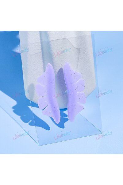 Choice1 زوج واحد من وسادات رفع الرموش المصنوعة من السيليكون اللامع على شكل فراشة من Libeauty الأرجوانية، وسادات تجعيد الرموش ثلاثية الأبعاد لرفع الرموش