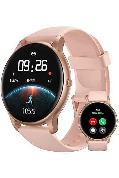 Parsonver Smart Watch for Women(Answer/Make Calls), HD Screen Fitness Tracker IP68 Waterproof, 100+