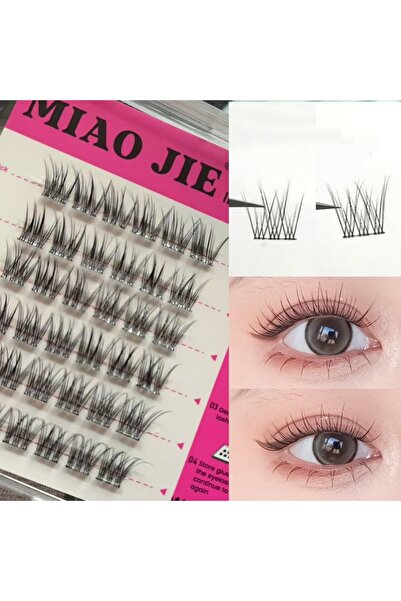 Choice3 YW MIAOJIE Cute Sweet Pre-Bond Technology press on lashes glueless DIY Eyelash Self Adhesive Realist