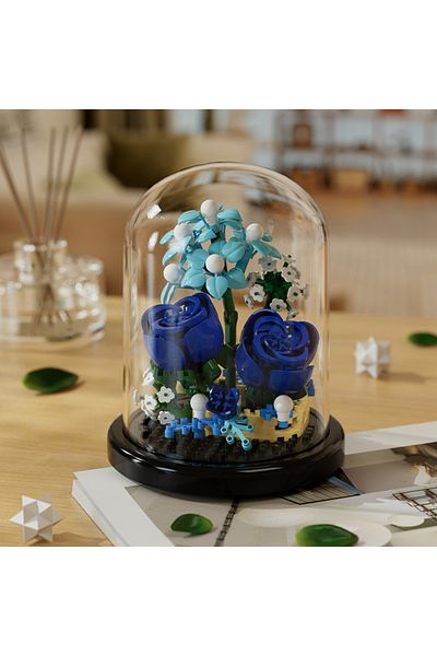 Choice5 270pcs Micro particle building block bouquet handmade gift, children's puzzle toy handmade DIY sunfl