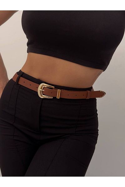 FioriModa Bridge Buckle End Suit Women's Trouser Belt, Jacket Belt, Dress Belt, Shirt Belt