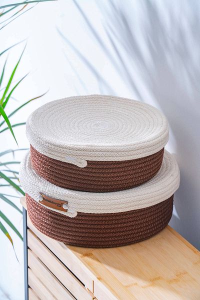 ACAR Home Beyond 2-Piece Wicker Organizer Set