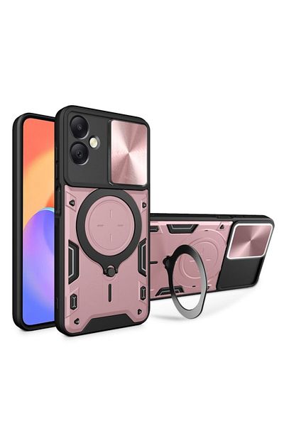 Tim Protective Case for Samsung Galaxy A06, Timaconsafe, F85, Hard Plastic, Strawberry Gold