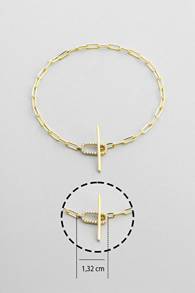 So CHIC... Samantha 18 Ayar Sarı Altın Kaplama Gümüş Zincir Bileklik