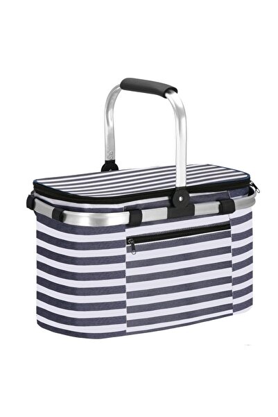 OEM Picnic or beach bag, insulated, 28 liters, white blue