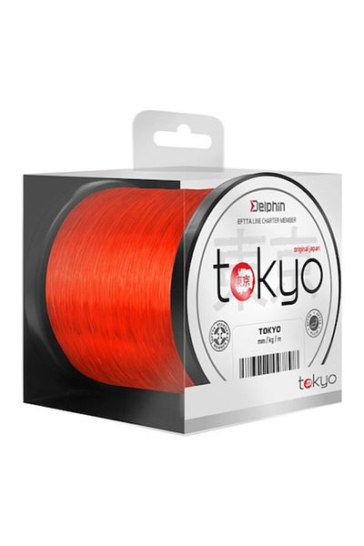 DELPHİN Monofilament Fishing Line Fish-On-X Tokyo Orange 0.369mm 10kg 300m