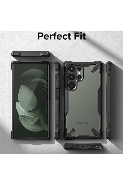 OEM High Protection Case for Samsung Galaxy S23 Ultra, Precision Shell D38, Hard Plastic, Intense Dark