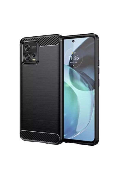 OEM Husa pentru Motorola Moto G72, Carbon Silicone, Poliuretan, Black