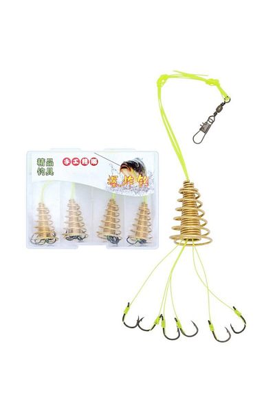 Baracuda Set 4 momitoare Spring, cu ace, la cutie plastic, marime 8