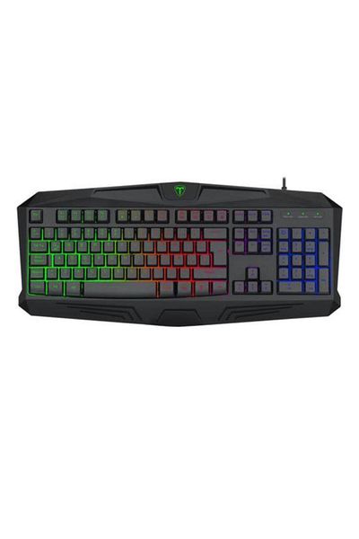 T-DAGGER Tastatura Gaming Tanker Rainbow, Iluminare RGB, USB (Negru)