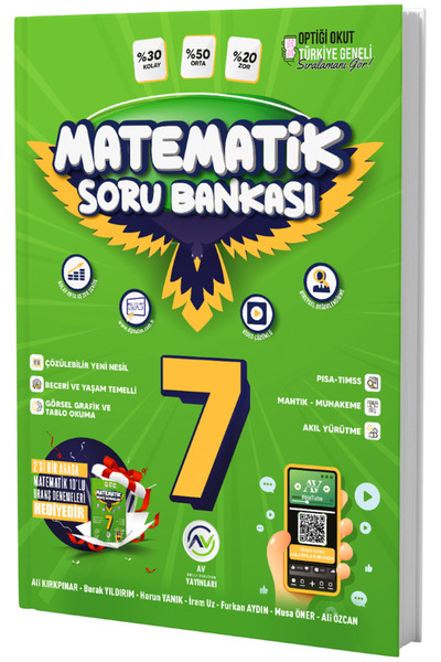 Av Akıllı Versiyon Yayınları Av Yayınları 7. Sınıf Matematik Soru Bankası 2026