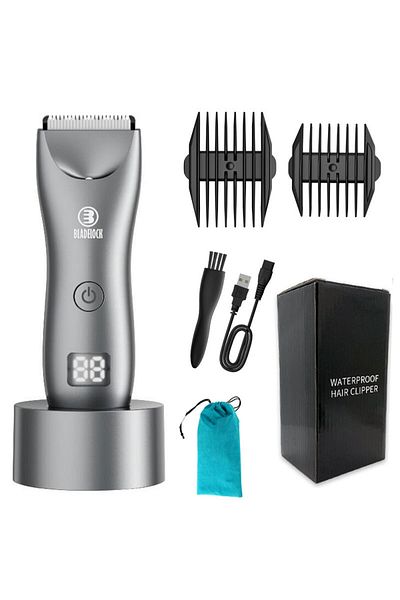 choice2 gray Intimate Pubic Hair Removal for Men Electric Groin Trimmer Male Shaver for Sensitive Areas Wate