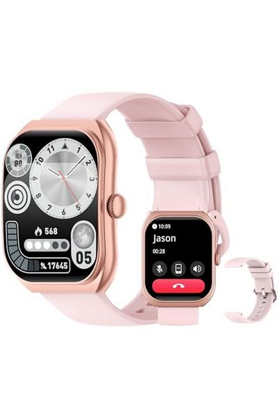 PEJE Smart Watches For Men, 2.01 Curved Display, Bluetooth Calls, 1ATM Waterproof, Monitors Spo2/Hea