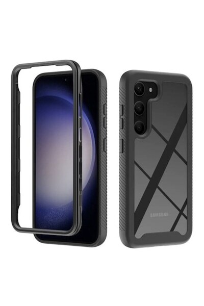 OEM Husa pentru Samsung Galaxy S23 + Folie, Techsuit Defense360 Pro, Black