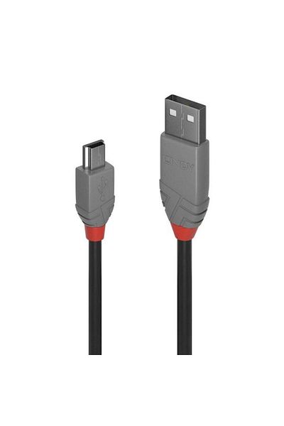 LİNDY Cablu de date LY-36723, 2m, USB 2.0 Tip A - USB Mini-B