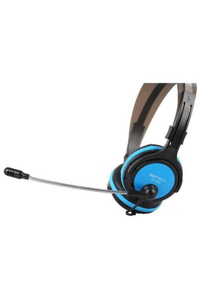 SOMIC Casti Senicc ST-908, Jack 3.5 mm, Microfon (Black/Blue)