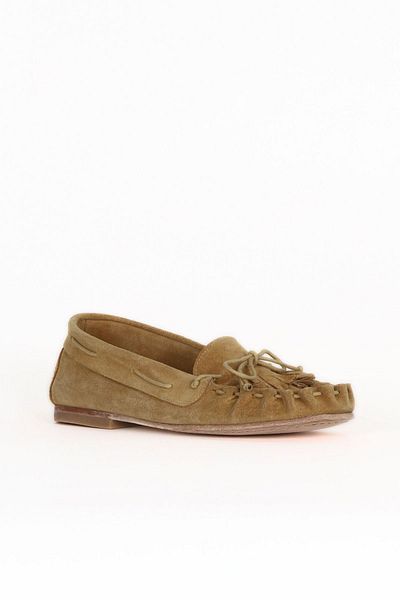 Bueno Shoes Yellow Saffron Suede Women's Ballerinas 30Wa242011