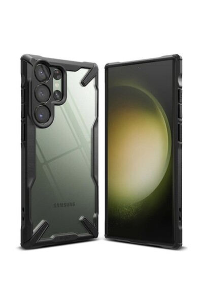 OEM High Protection Case for Samsung Galaxy S23 Ultra, Precision Shell D38, Hard Plastic, Intense Dark