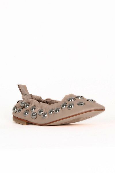 Bueno Shoes Nud Leather Women's Flat Ballerinas 30Wa24223