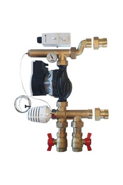 Herz Mixing and Pumping Group Herz, for Underfloor Heating, DN 20, Electronic Pump IMP