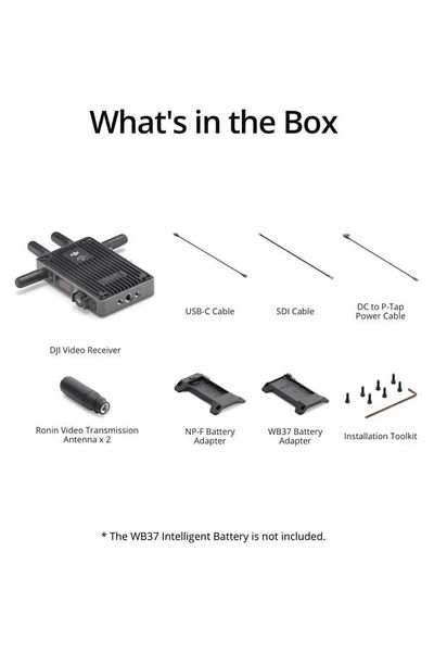 DJI Video Receiver, 1080p/60fps, 6km, Dual-Link SDI, HDMI (Black)
