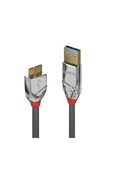 LİNDY Cablu LY-36656, USB 3.2 Tip A - Micro-B, 0.5m, lățime de bandă 5Gbps