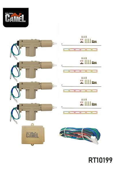 Golden camel RT10199 نظام قفل مركزي عالمي بأربعة أبواب مع مشغلات وأسلاك وأجهزة