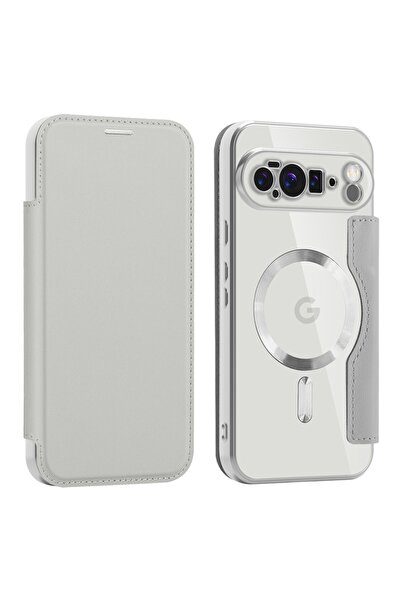 SKYDDAR INNOVATION Book case for Google Pixel 10 Pro XL, SmartMag Book, Magsafe, RFiD, sticker set, Gray