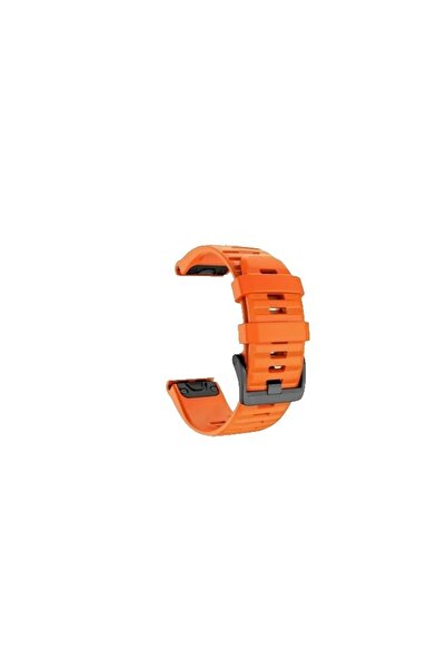 eR D L Curea de ceas din silicon compatibilă cu Garmin Fenix 6/6 Pro, lățime curea 22 mm, portocalie, eR D L