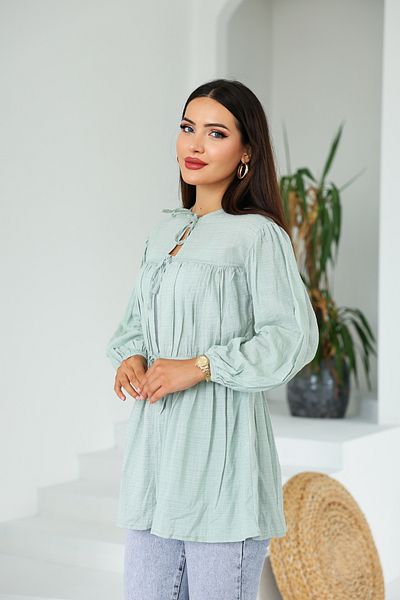 Vegove Front Gathered Long Tunic