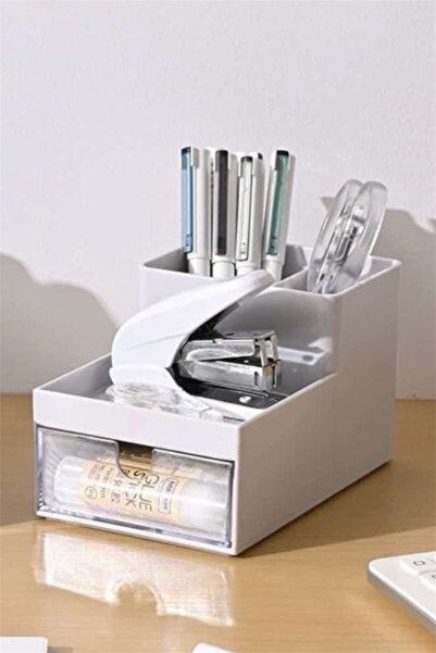 Bayev 2 Pieces Tatto Single Drawer Compartment Multi-Purpose Organizer Organizer-Office Pen Holder Makeup Organizer