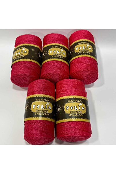 Peria ( 5 adet ) Polyester Makrome İpi 11851 Fuşya