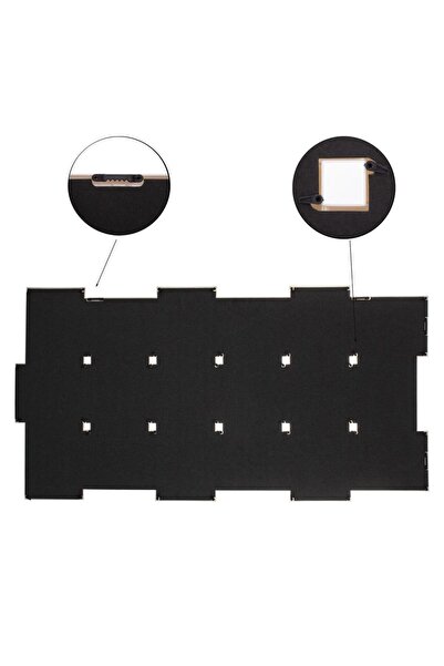 SERSIMO Wall photo frame, collage of 18 photos, 52x101cm, white