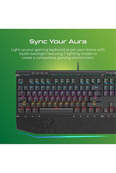 VERTUX لوحة مفاتيح الألعاب الميكانيكية Tungsten Action