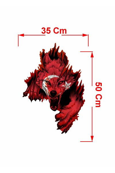 stickerusta Wolf Bore Constellation Turkish Sticker Car Auto Motorcycle Caravan Sticker 00244