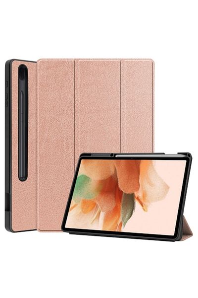 OEM Protective Case for Samsung Galaxy Tab S7 Plus/S8 Plus/S7 FE, Rose Gold
