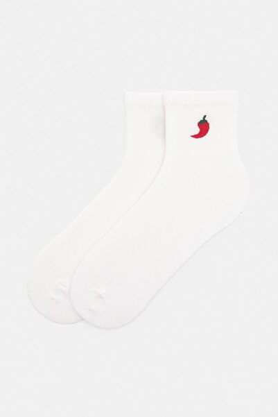 Pull & Bear Chilli embroidered socks